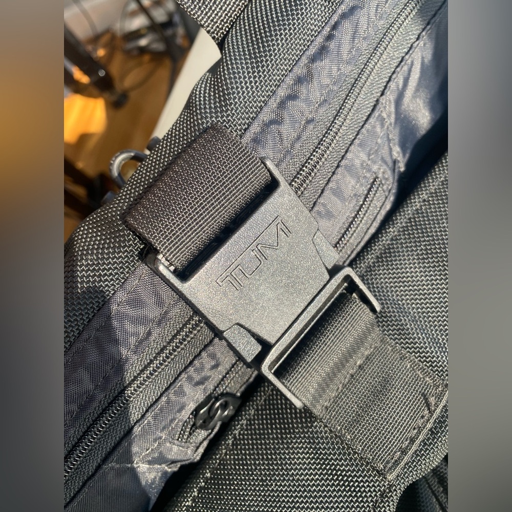 TUMI Black Garment Travel Bag | Classic Ballistic Nylon | Detachable Strap - Picture 5 of 16